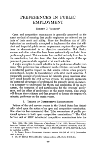 preferences in public employment