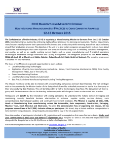 cii iq manufacturing mission to germany