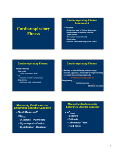 Cardiorespiratory Fitness
