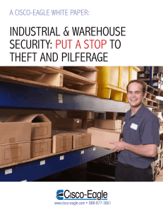 InduSTRIAL & WAREHOuSE SECuRITy: PuT A STOP TO THEfT