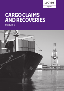 Cargo Claims and Recoveries