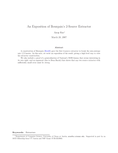An Exposition of Bourgain's 2-Source Extractor