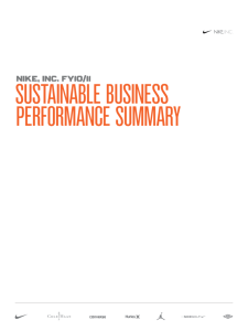 sustainable business performance summary