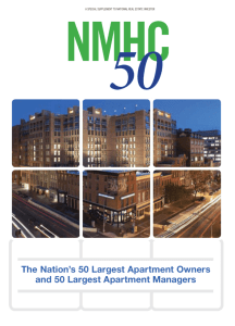 The Nation's 50 Largest Apartment Owners and 50 Largest