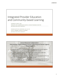 Integrated Provider Education and Community