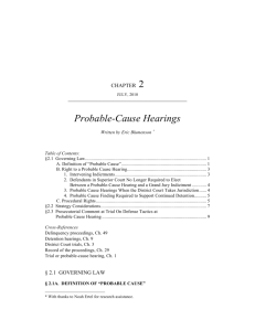 Probable-Cause Hearings