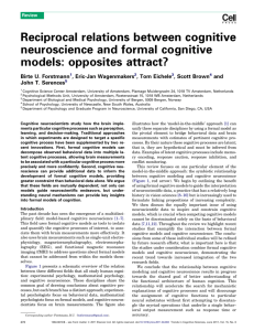 Reciprocal relations between cognitive neuroscience and formal