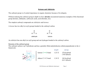 Ketones and Aldehydes