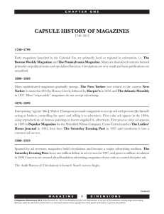 capsule history of magazines