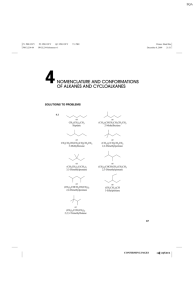 4nomenclature and conformations of alkanes and cycloalkanes