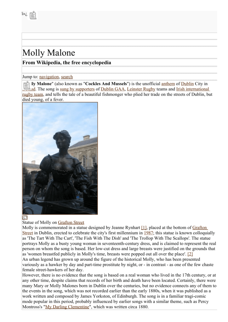 Molly Malone - Wikipedia