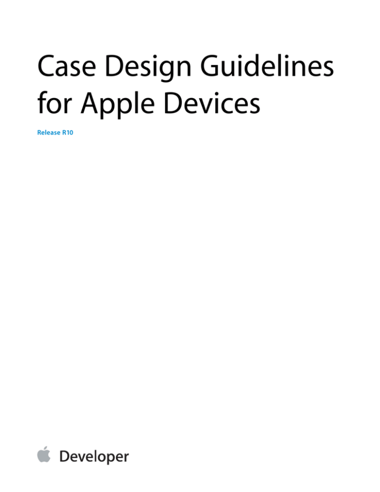 Case Design Guidelines for Apple Devices