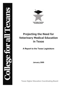 Projecting the Need for Veterinary Medical Education in Texas