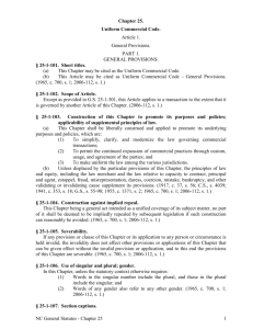 Chapter 25 - North Carolina General Assembly