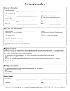 Test Scoring Request Form