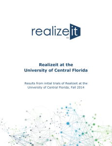 Realizeit at the University of Central Florida