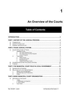 C1, Judicial Orientation [92 Manual]