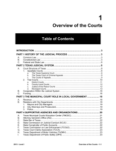 Overview of the Courts - Texas Municipal Courts Education Center