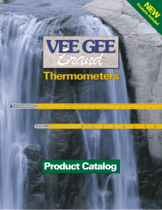 VEE GEE Brand Thermometer Catalog