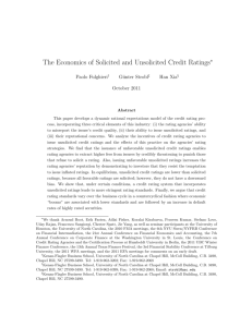 The Economics of Solicited and Unsolicited Credit Ratings