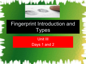 Fingerprint Introduction and Types