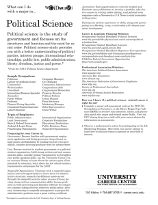 Political Science - University Career Center