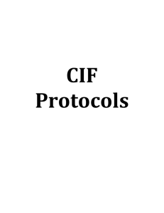 CIF Protocols - Kentucky Writing Project