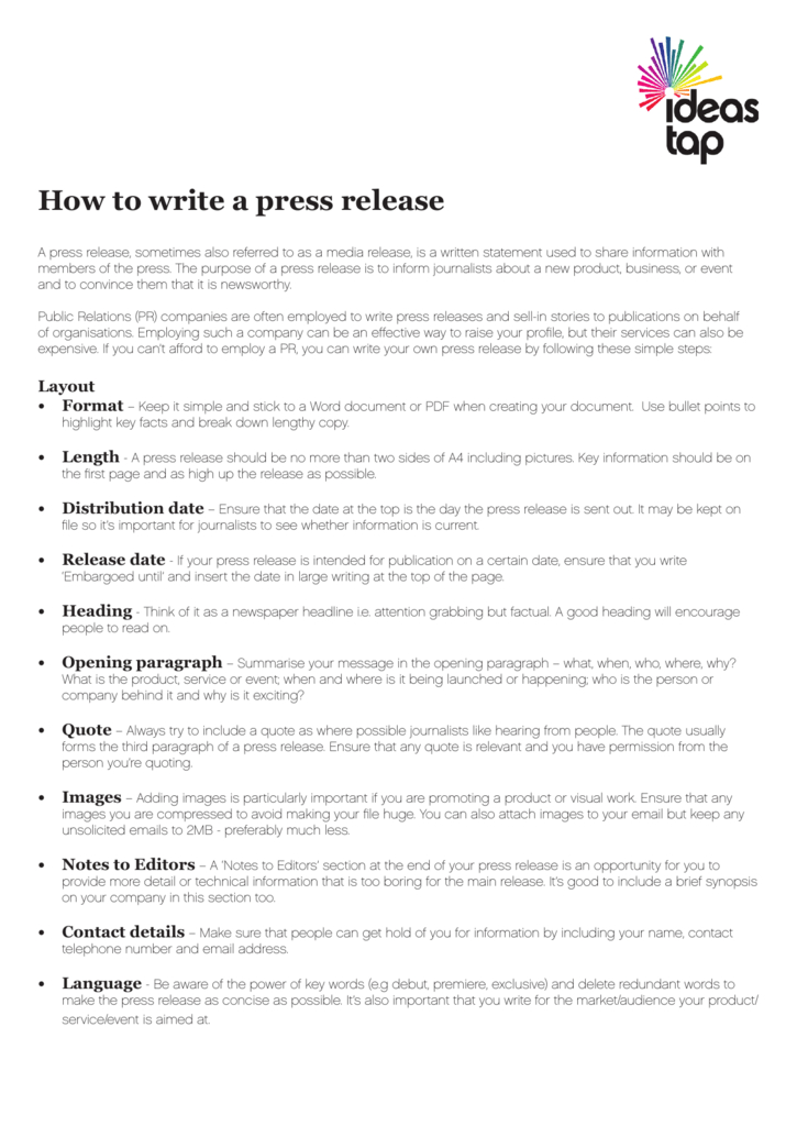 catchy press release titles examples