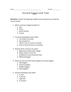 Egypt Unit Test - Awesome Ancient Egyptians