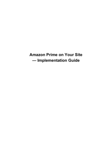 Amazon Prime on Your Site — Implementation Guide