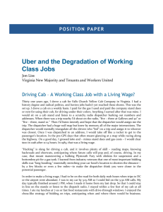 Uber and the Degradation of Working Class Jobs