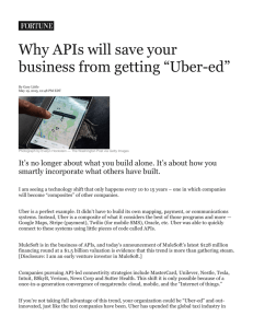 Why APIs will save your business from getting “Uber