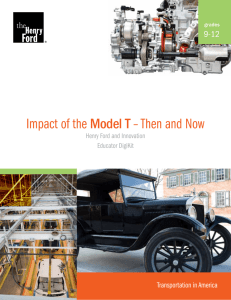 Impact of the Model T – Then and Now