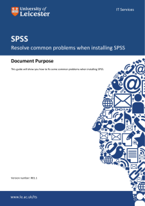 Resolve common problems when installing SPSS