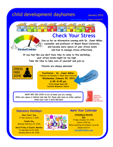 Check Your Stress - Child Development Dayhomes