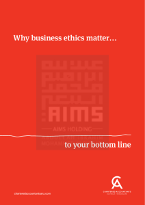 Why business ethics matter... to your bottom line