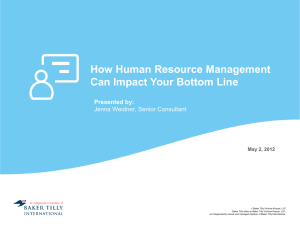 How Human Resource Management Can Impact Your Bottom Line