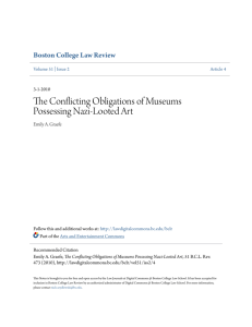 The Conflicting Obligations of Museums Possessing Nazi