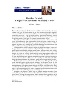 Plato in a Nutshell: A Beginner's Guide to the Philosophy of Plato