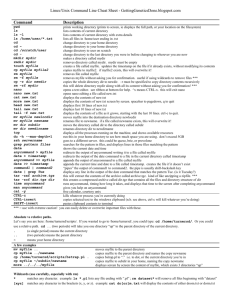 Linux/Unix Command Line Cheat Sheet