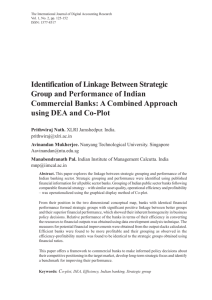 Identification of Linkage Between Strategic Group and Performance