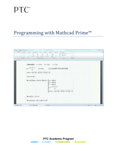 Programming with Mathcad Prime