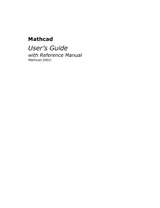 Mathcad Users Guide.book
