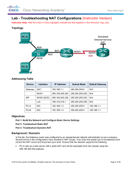 Nat configuration essay image