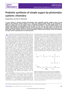 Prebiotic synthesis of simple sugars by photoredox systems chemistry