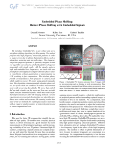 Embedded Phase Shifting - The Computer Vision Foundation