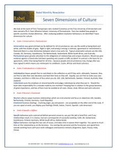 Seven Dimensions of Culture