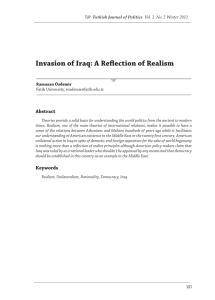 Invasion of Iraq: A Reflection of Realism