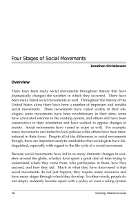 Four Stages of Social Movements