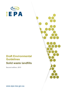 Draft Environmental Guidelines: Solid waste landfills